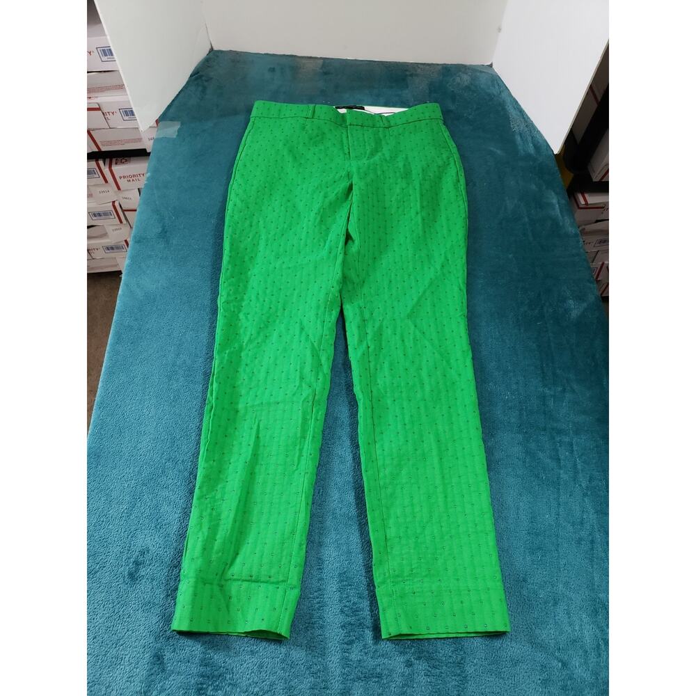 Banana Republic Pants Size 2 Womens Green Mid Rise Ladies Sloan Curvy NWT - Picture 2 of 13